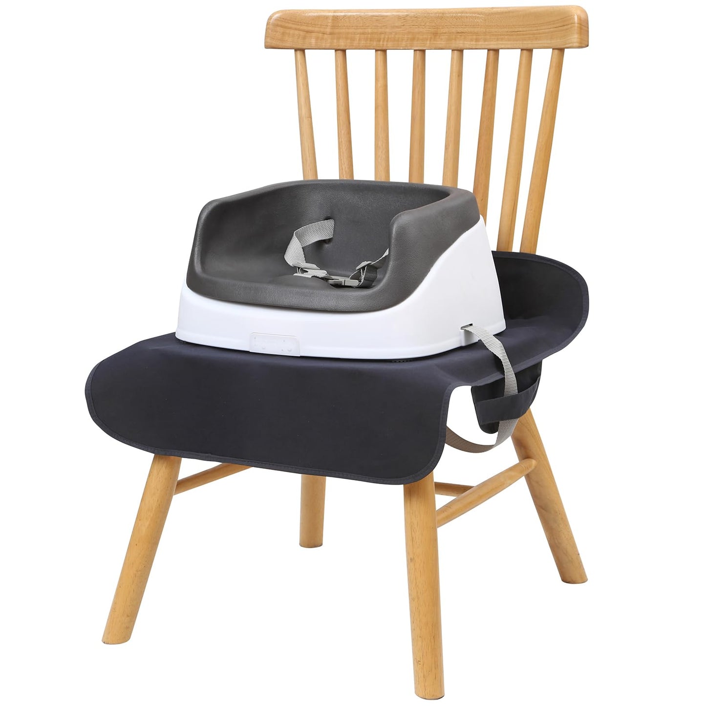 WOMUMON Extra Large Booster Chair Cover, Dining Chair Seat Protector Cover for Booster Seat, Non-Slip Backing, Waterproof, Oil-Proof and Stain-Proof, Easy to Wipe Clean