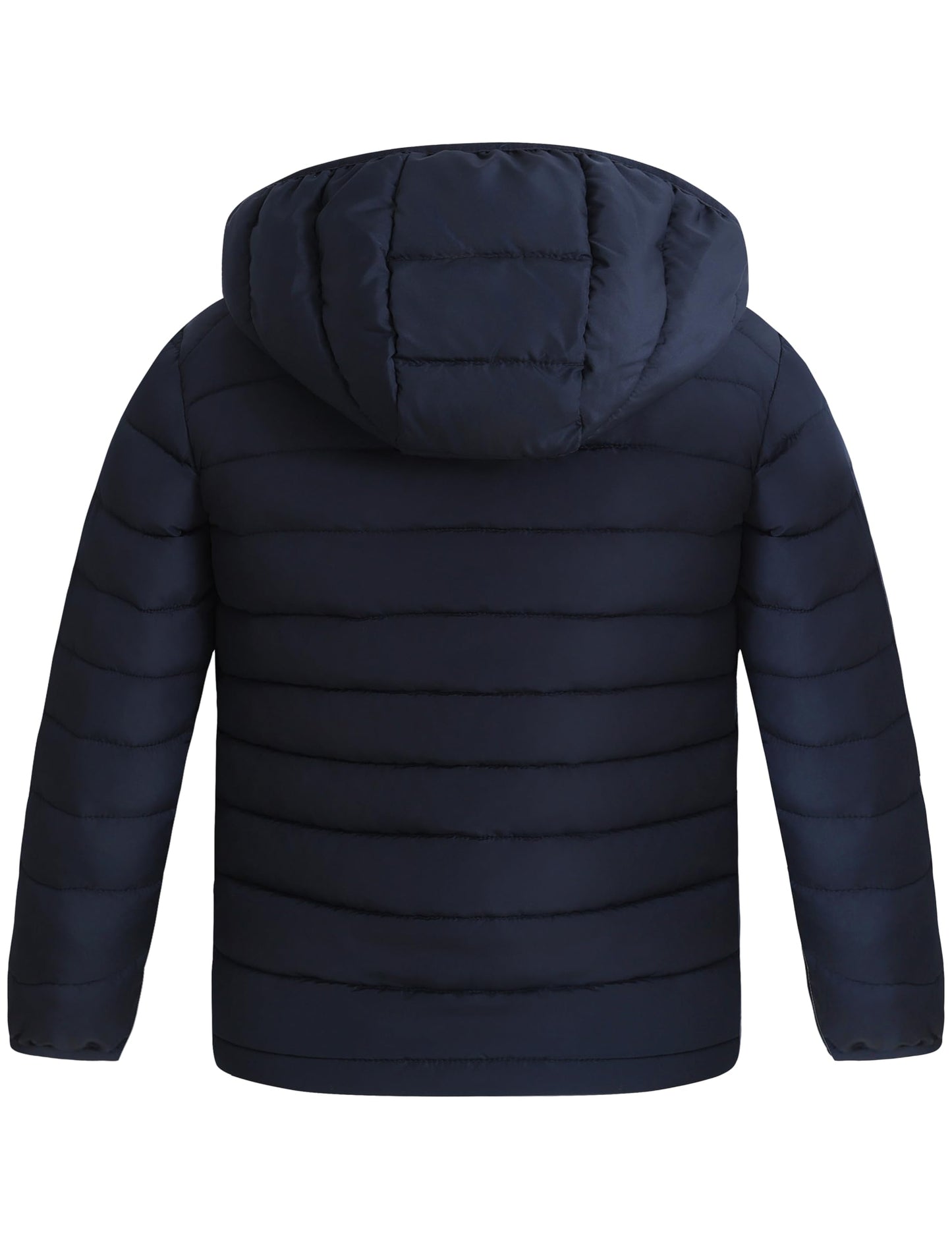 wantdo Boy's Light Winter Jacket Packable Puffer Jacket Warm Outerwear Navy 6-7