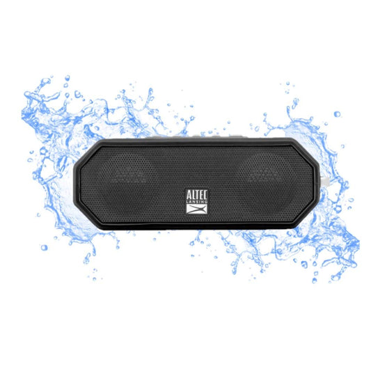 Altec Lansing LifeJacket H2O 4 - Waterproof Bluetooth Speaker, Durable & Portable Speaker with Voice Assistant, 10 Hour Battery Life & 100 Foot Range, Black