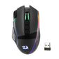 Redragon M810 Pro Wireless Gaming Mouse, 10000 DPI Wired/Wireless Gamer Mouse w/Rapid Fire Key, 8 Macro Buttons, 45-Hour Reliable Power Capacity and RGB Backlit for PC/Mac/Laptop