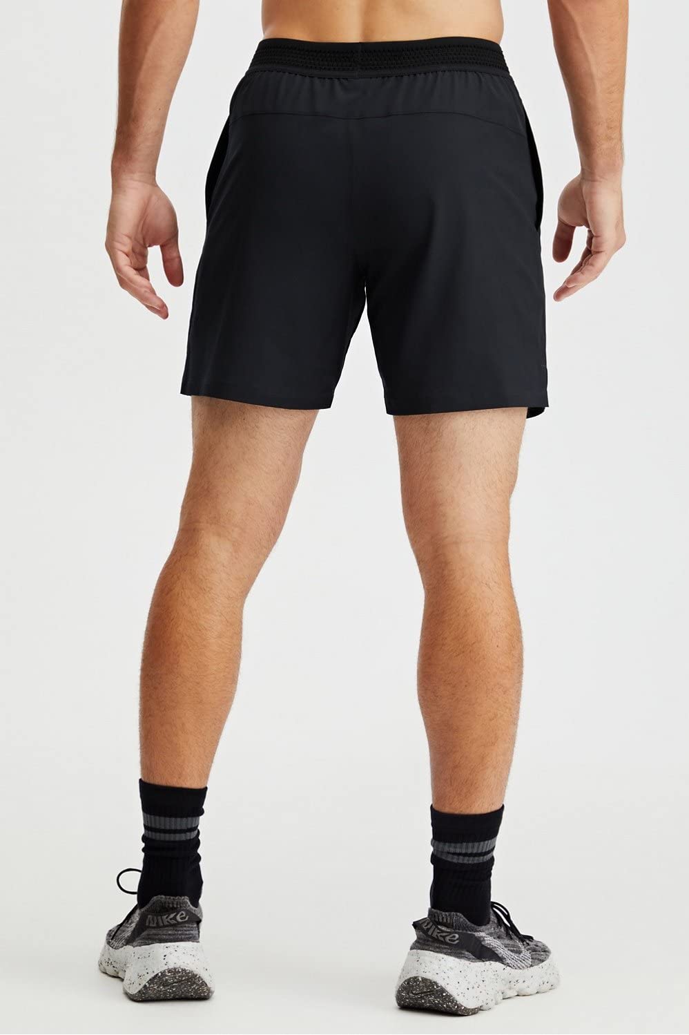 Fabletics Men's The Fundamental Short (Lined), Workout, Running, Training, Gym, Yoga, Ultra Lightweight, Athletic, 9" Inseam, XS, Black