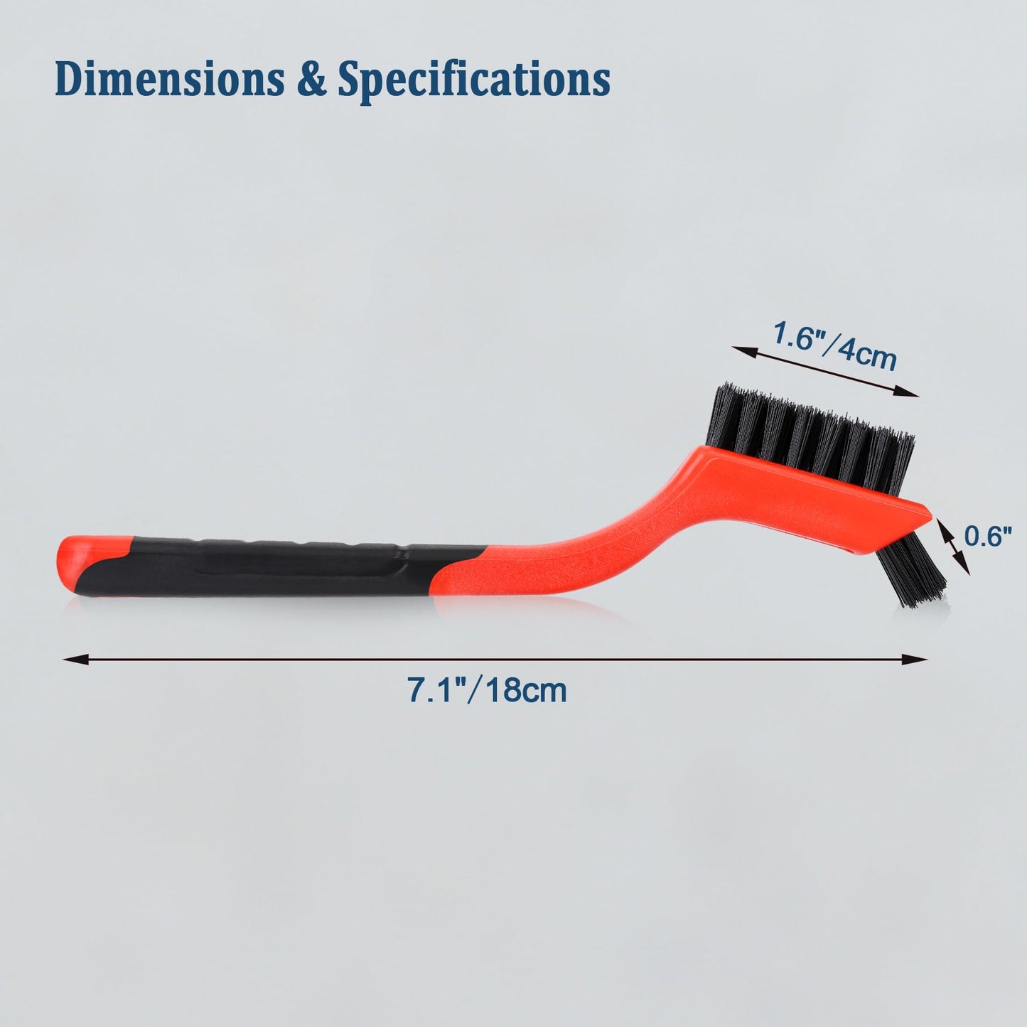 Karosom 3pcs Nylon Brushes for Cleaning, Small Cleaning Brushes for Tight Spaces, Car Detailing Brush Set for Cleaning Dust in Holes