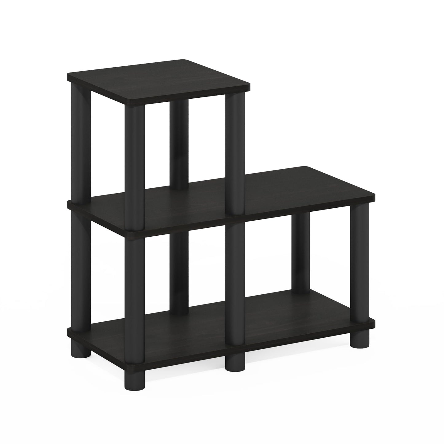 Furinno Turn-N-Tube Accent Decorative Shelf, Espresso/Black