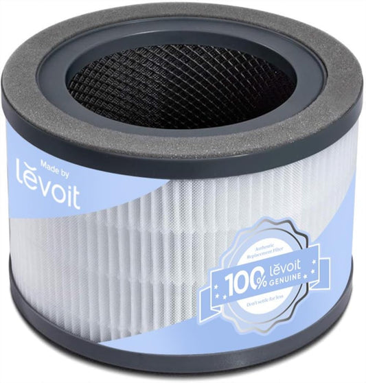LEVOIT Vista 200 Air Purifier Replacement Filter, Genuine Air Filters, High-Efficiency Activated Carbon for Removal of Smoke, Odor, Allergens, Pollen, Vista 200-RF, 1 Pack, Black