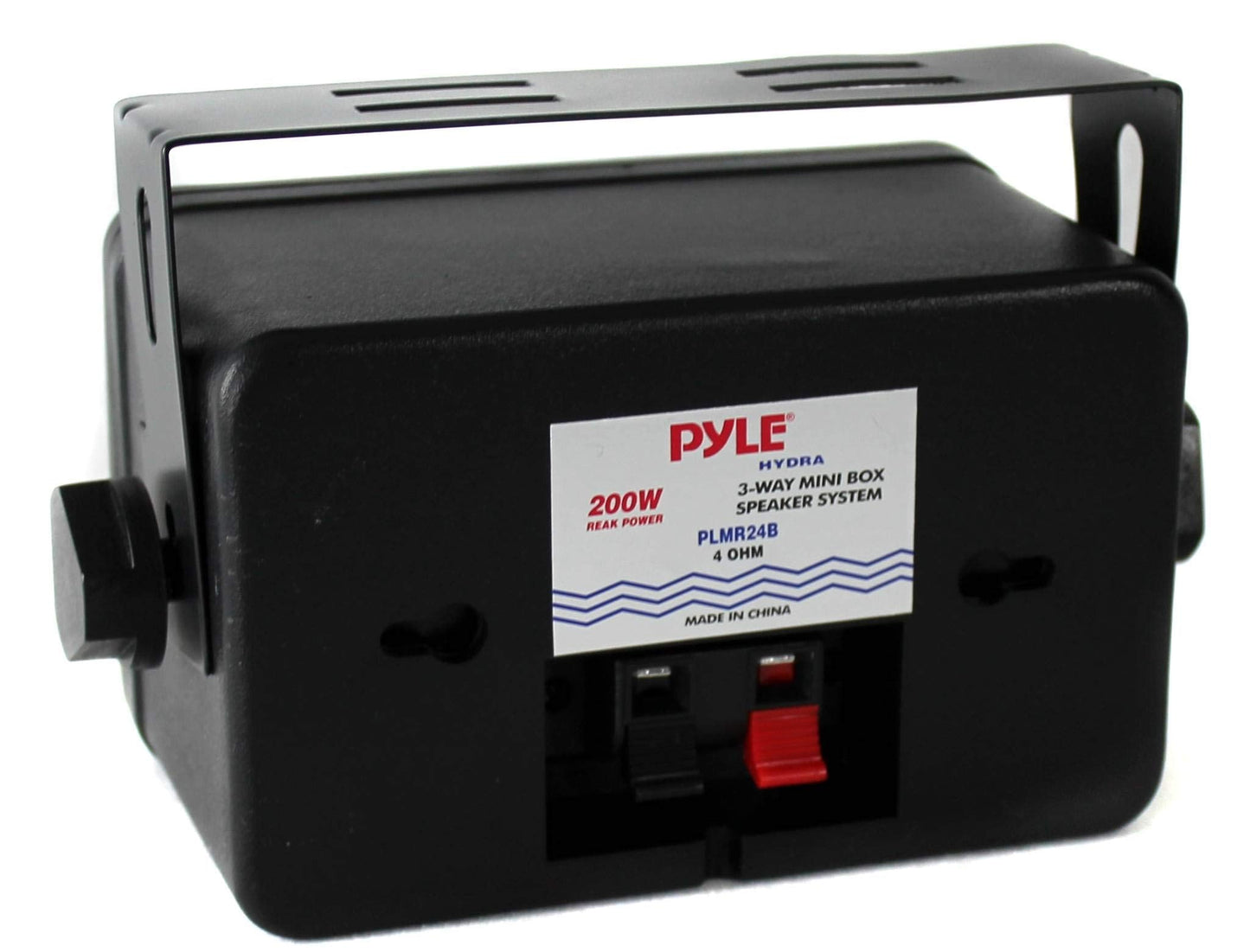Pyle 3-way Mini Box Speaker System - 3.5 Inch 200 Watt Waterproof Marine Grade Mount Speakers - in a Heavy Duty ABS Enclosure Grill - Home, Boat, Poolside, Patio Indoor Outdoor Use (Black)