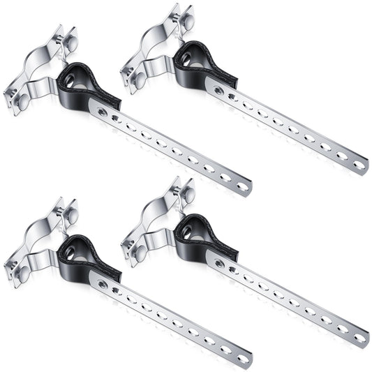 Geetery 2 Pcs Exhaust Hangers Muffler Hanger Swivel Tail Pipe Universal Exhaust Tailpipe Hanger Heavy Duty Tailpipe Muffler Bracket Flexible Swivel, Silver (Rv Style)