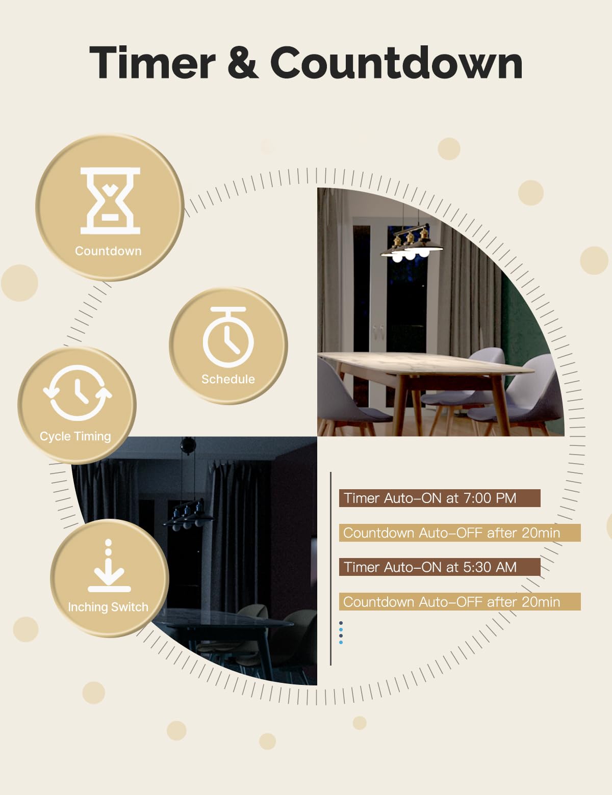 MOES Smart Double Light Switches, Matter-WiFi 2 Gang Single Pole Switch, Netural Wire Required, 2.4GHz Switch Combo Compatible with Alexa Google Assistant, Remote Control