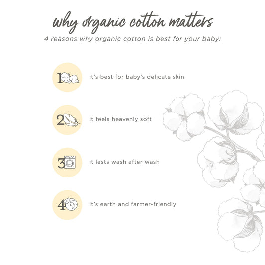 Burt's Bees Baby 'baby-boys' Romper Jumpsuit, 100% Organic Cotton One-piece Coverall and Toddler Footie, Heather Grey Quilted Kimono, 3-6 Months US