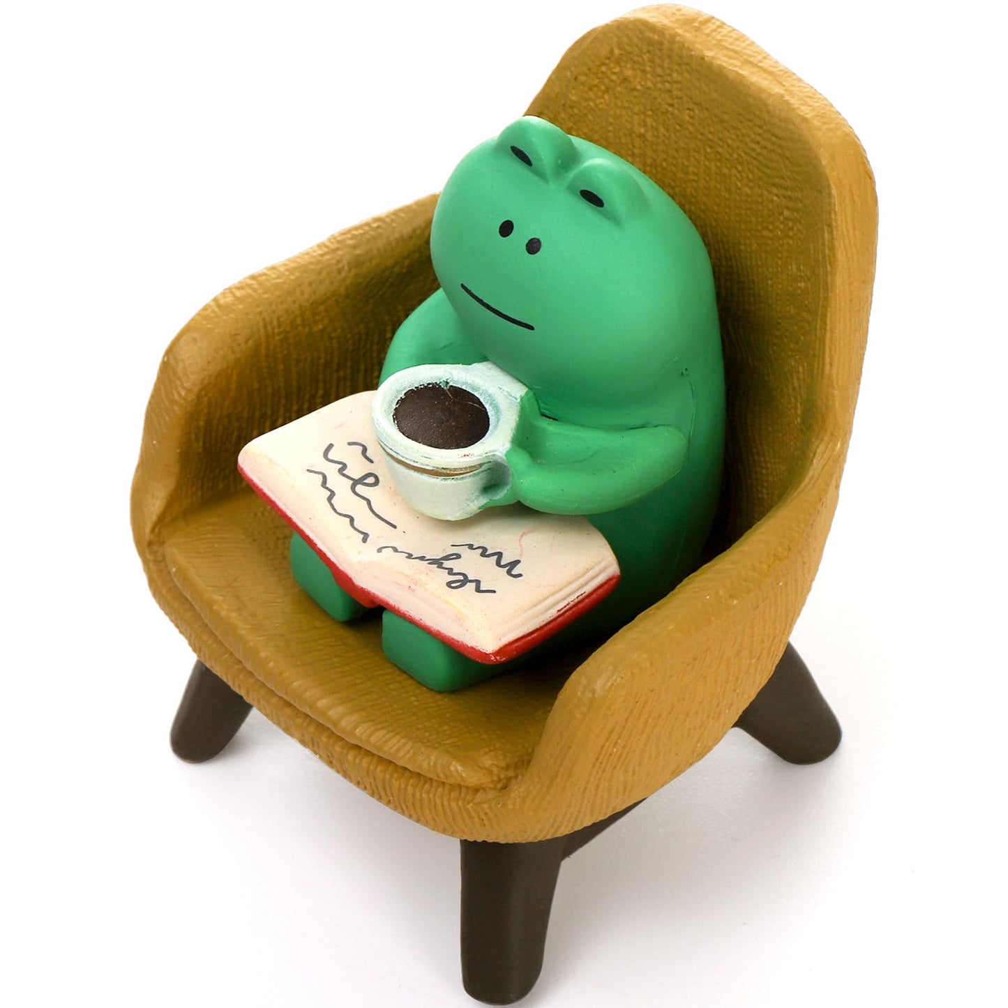 Noamus 8 Pieces Miniature Frog Figurines, Adorable Resin Collectibles Set, Cute Frog Statue Sculpture, Funny Desk Accessories for Garden Bedroom Office Decor, Plant Shelf