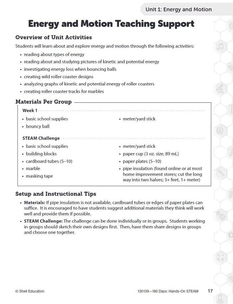 180 Days: STEM/STEAM for 6th Grade Practice Workbook for Classroom and Home, Cool and Fun Practice Created by Teachers (180 Days of Practice)