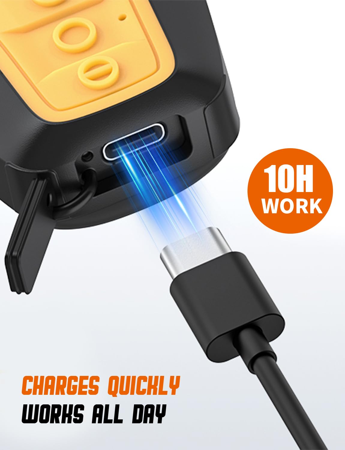 Plyee Audio Wearable Bluetooth Speaker, Clip-On Mini Speaker, Wireless Portable Speaker with Built-in Mic, Hands-Free Calls, Gadget Gifts for Construction Workers, Cyclists, Electrician, 5.0W