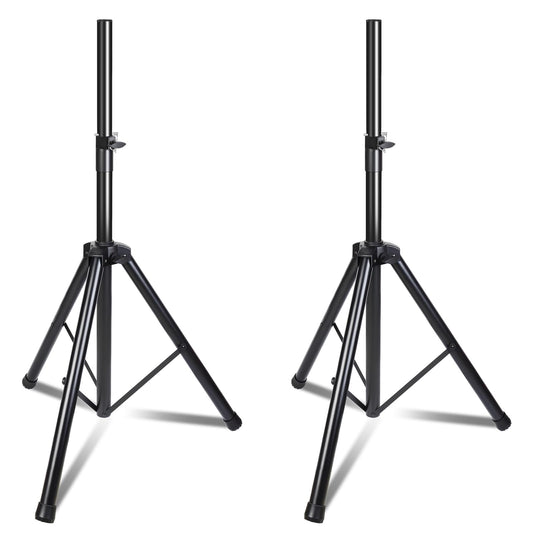 GZGDLJQ Speaker Stands Pair, Universal Speaker Tripod Stand Adjustable Height from 35 to 60 Inch Heavy Duty with 35 MM Compatible Insert for Stage