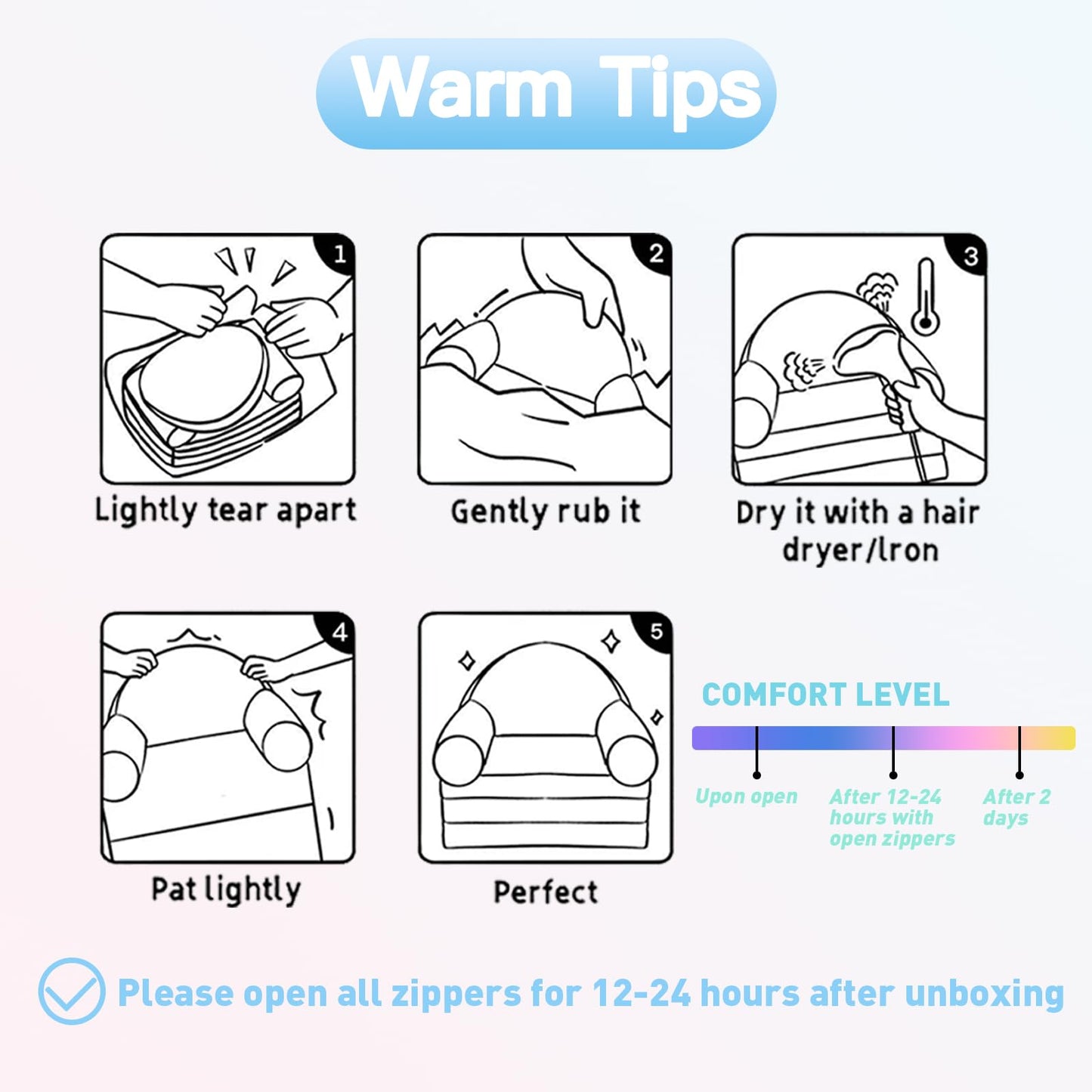 QIUODO Kids Couch Fold Out, Velvet 2-in-1 Flip Open Couch for Toddlers, Comfy Toddler Chair for Reading and Napping, for Boys and Girls (Black & Pink Kitty)