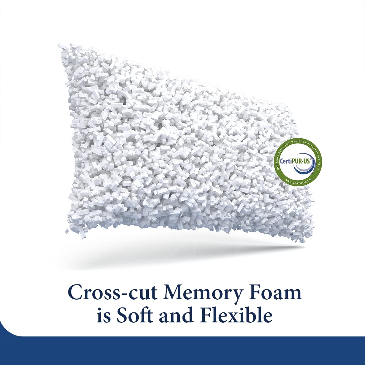 Cosy House Collection Luxury Rayon Derived from Bamboo Shredded Memory Foam Pillow - Adjustable & Removable Fill - Cool & Breathable Cover with Zipper for Side, Back, & Stomach Sleepers (Queen)