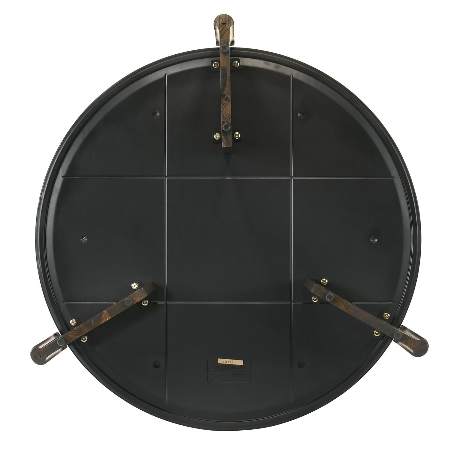 DUOMAY Modern Faux Marble Round Coffee Table, 32'' Grey Circle Coffee Table Center Cocktail Table for Living Room Apartment, Farmhouse Side Table for Family Office