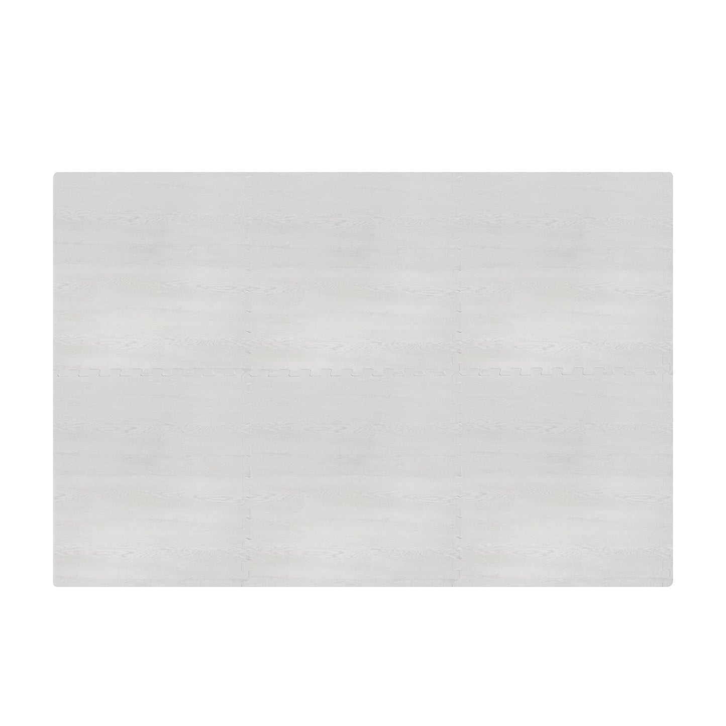 Forest Floor Farmhouse 5/8 Inch Thick Printed Foam Tiles, Premium Wood Grain Interlocking Foam Floor Mats, Anti-Fatigue Flooring – Stylish Flooring Solution, Porch Post White, 24 Sq Ft