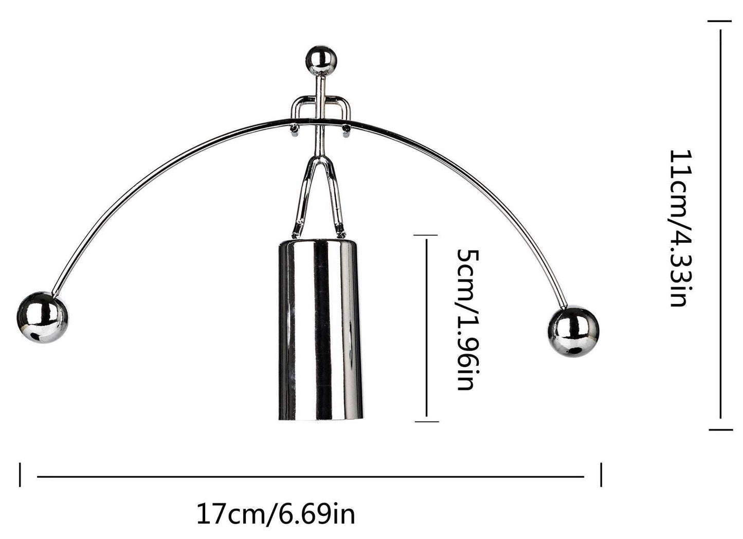 Sunnytech Mini Steel Balance Toy Weightlifter Kinetic Art Balance Toy Balancing Decompressive Science Psychology Home Offic Decor Desk Decor Toy WJ064