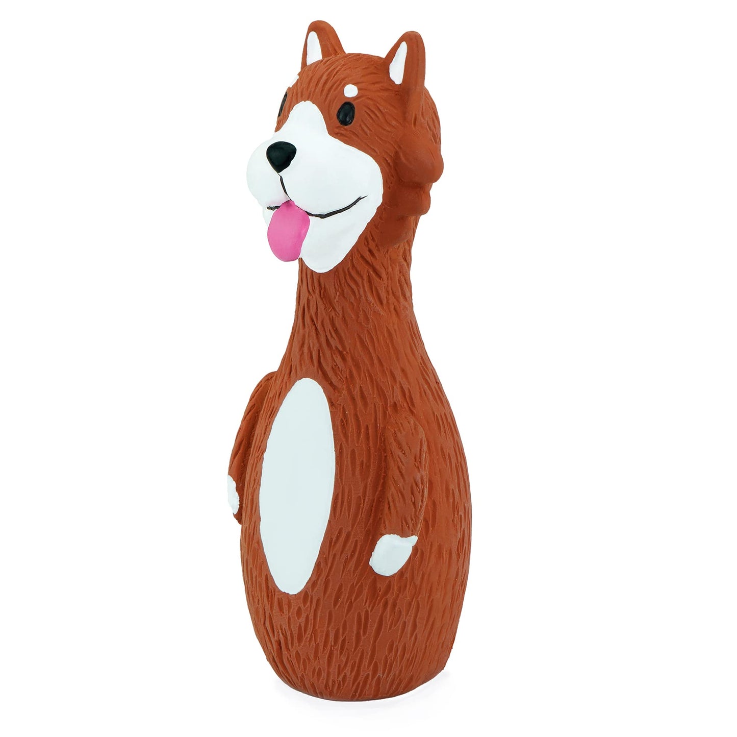 CHIWAVA 3 Pack 5.7 Inch Squeaky Latex Dog Toys Standing Stick Dog Dog Toy Puppy Fetch Interactive Play for Small Dogs