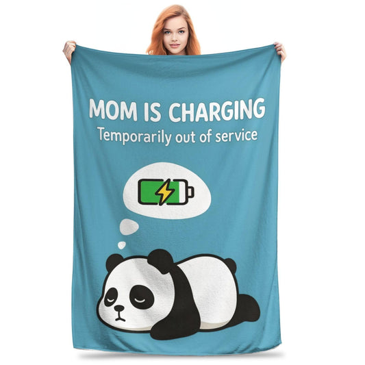 Mom Blanket, Throw Blankets Anniversary Birthday Gift for Mom from Daughter Son, Mother’s Day Blanket 50"x40", Soft Throw Blanket for Mothers