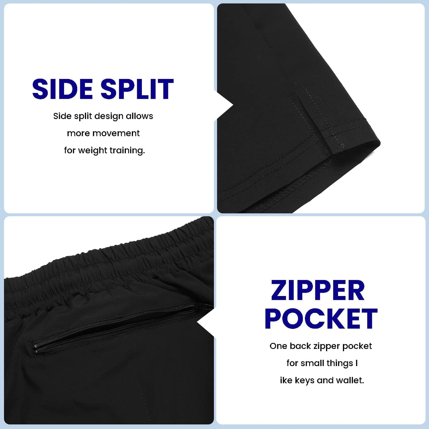 COOFANDY Men's Gym Workout Shorts 7 Inch Quick Dry Athletic Shorts Lightweight Running Shorts with Pockets