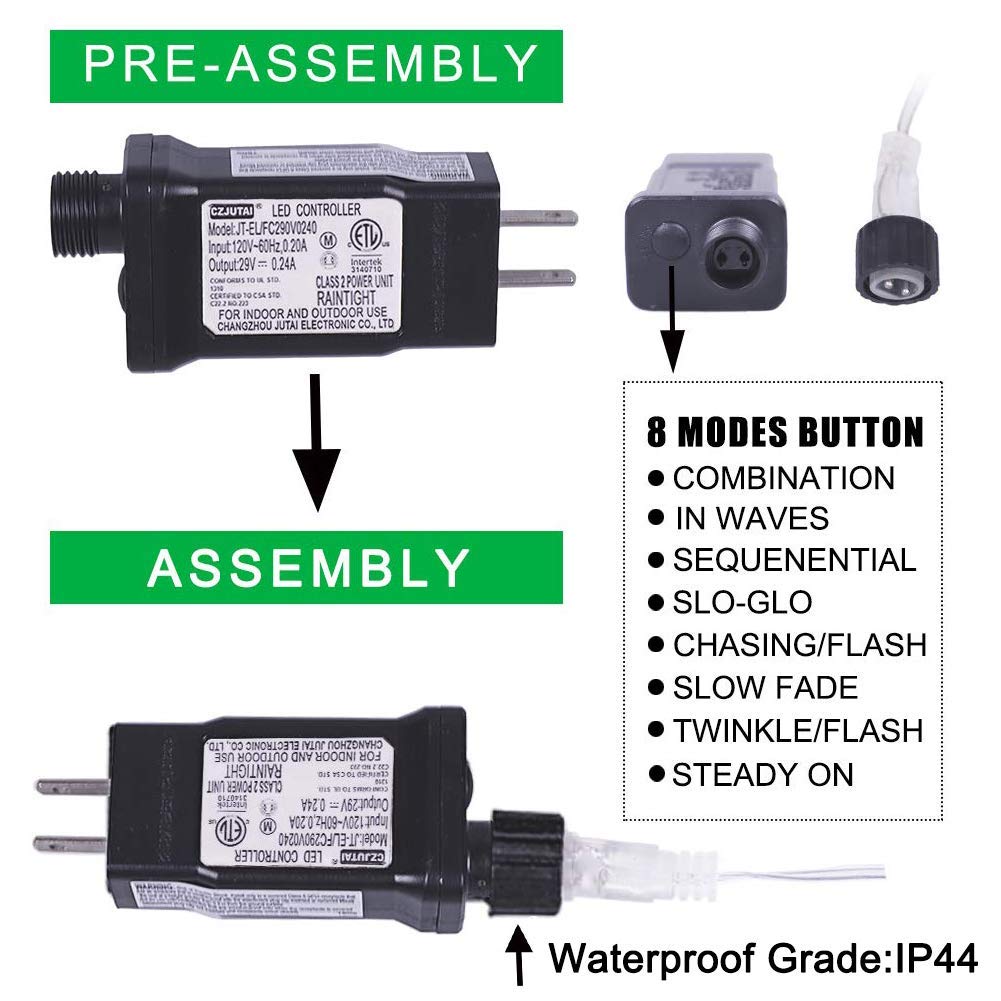 HEYFUNi Curtain Lights,304L 9.8ftX9.8ft 30V 8Modes Safety Window Lights with Memory for Home Wedding Christmas Party Patio Lawn Garden Bedroom Outdoor Indoor Wall Decorations (304LED, Blue) 1