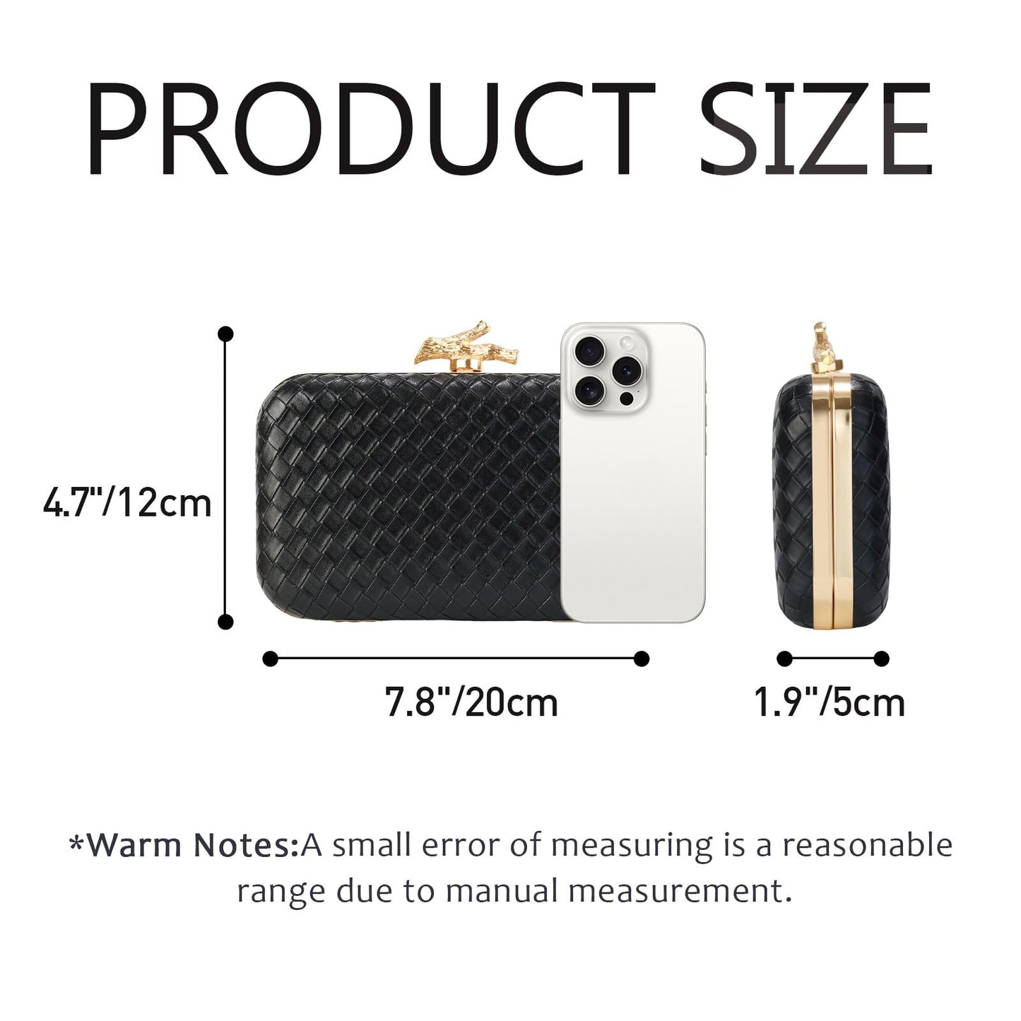 FUKEFUKEUS Woven Clutch Purse for Women Designer Evening Wedding Party Handbags Elegant PU Leather shoulder Bag