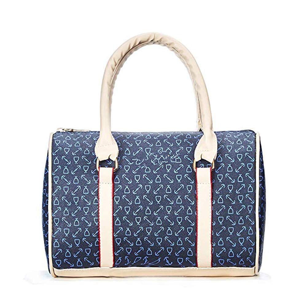 Women Handbag Set 6 Pcs PU Leather Tote Purse Set Multi-purpose Classic Shoulder Bag (Blue)