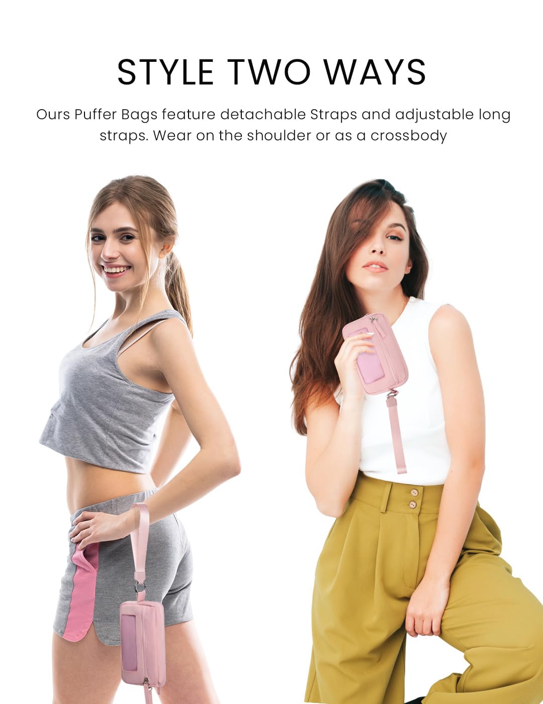 Wristlet Wallets for Women Nylon Quilted Wallet Card Case with ID Window Purses for Women for Travel Clutch Wallet