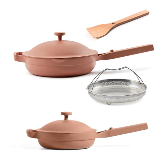 Our Place Always Pan Duo - Pan & Mini 2.0 Bundle | Multi-Functional Cookware Set Replaces 20 Pieces | Spice