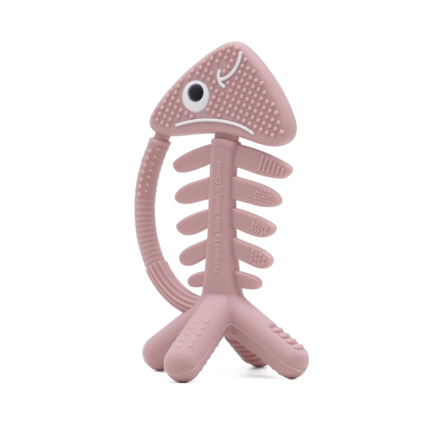 3in1 Infant Toys, Baby Teething Toys 3-6 6-12 Months, Teethers for Babies 3-6-12 Months,for Teething Relief,Baby Gifts Teether, Silicone,Sensory Toys 0-6 Months,USA Patent Pending,Fish,Rose Pink