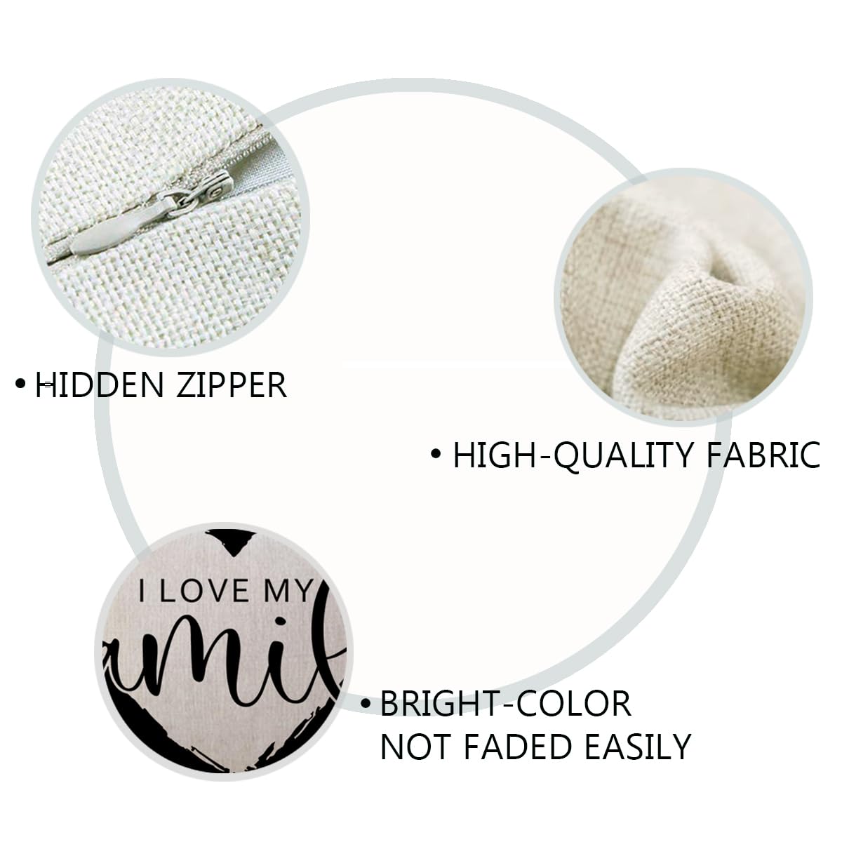 Home Quote Throw Pillow Cover Family is Everything Cushion Covers 12 x 20 Inch Farmhouse Rustic Decor Lumbar Pillowcases 2Pack with Saying Housewarming Gifts for Sofa Couch (Black)