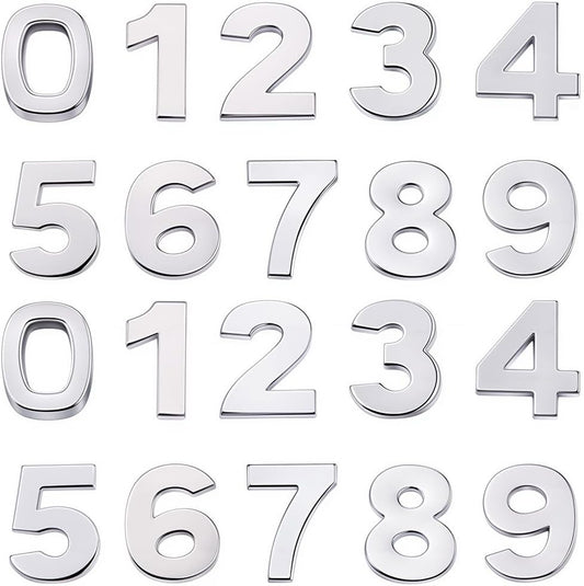 SUNNYCLUE 1 Box 60Pcs 10 Styles Number Slider Charms Silver Slide Charms Metal Alloy Gloss Digital 0 to 9 Numbers 8mm Hole Beads for Jewelry Making Supplies DIY Crafts Wristbands Bracelets Adults