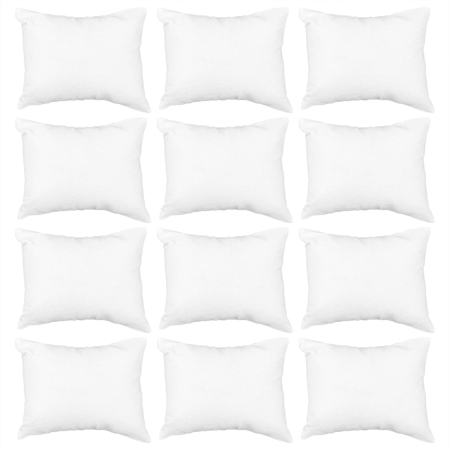 Framendino, 12 Pack White Small Bracelet Watch Pillow Jewelry Display Holder Organizer for Bangle Wrist Chain Cushion Pillows