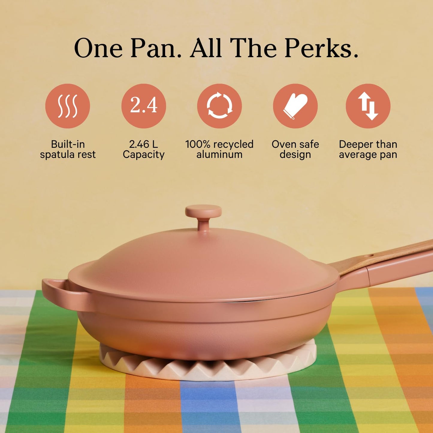 Our Place Always Pan Duo - Pan & Mini 2.0 Bundle | Multi-Functional Cookware Set Replaces 20 Pieces | Spice