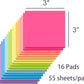 (16 Pack) Sticky Notes 3x3, Self-Stick Pads Bright Colors Sticky Note, Recyclable, Easy to Post for Home, Office, Notebook