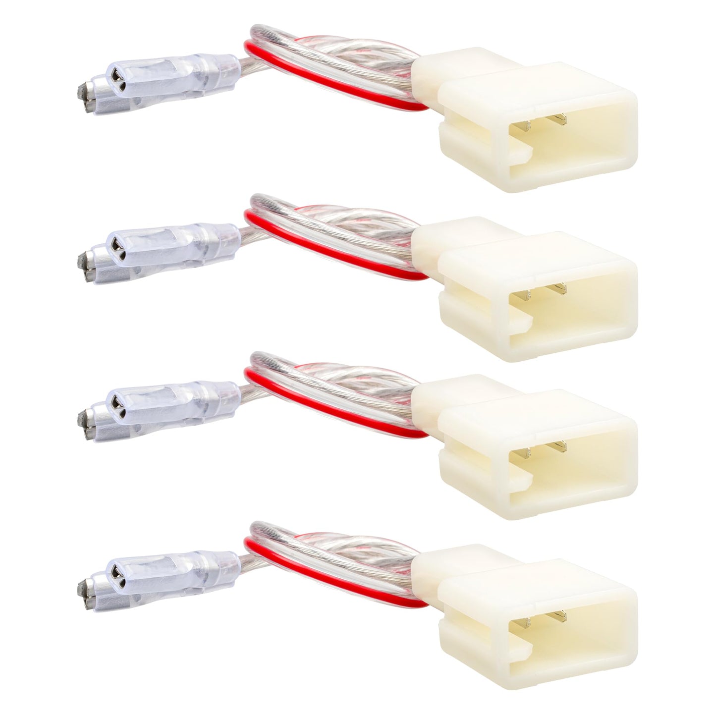 RED WOLF Car Door Speaker Wiring Harness Adapter Connector Plug Replacement for 2000-2019 Toyota Camry 4Runner Tacoma RAV4 Scion, Subaru 2012-2019, Mitsubishi 2002-2020 4PCs