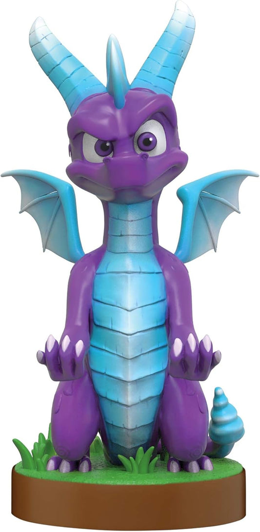 Exquisite Gaming: Spyro Ice - Original Mobile Phone & Gaming Controller Holder, Device Stand, Cable Guys, Licensed Figure