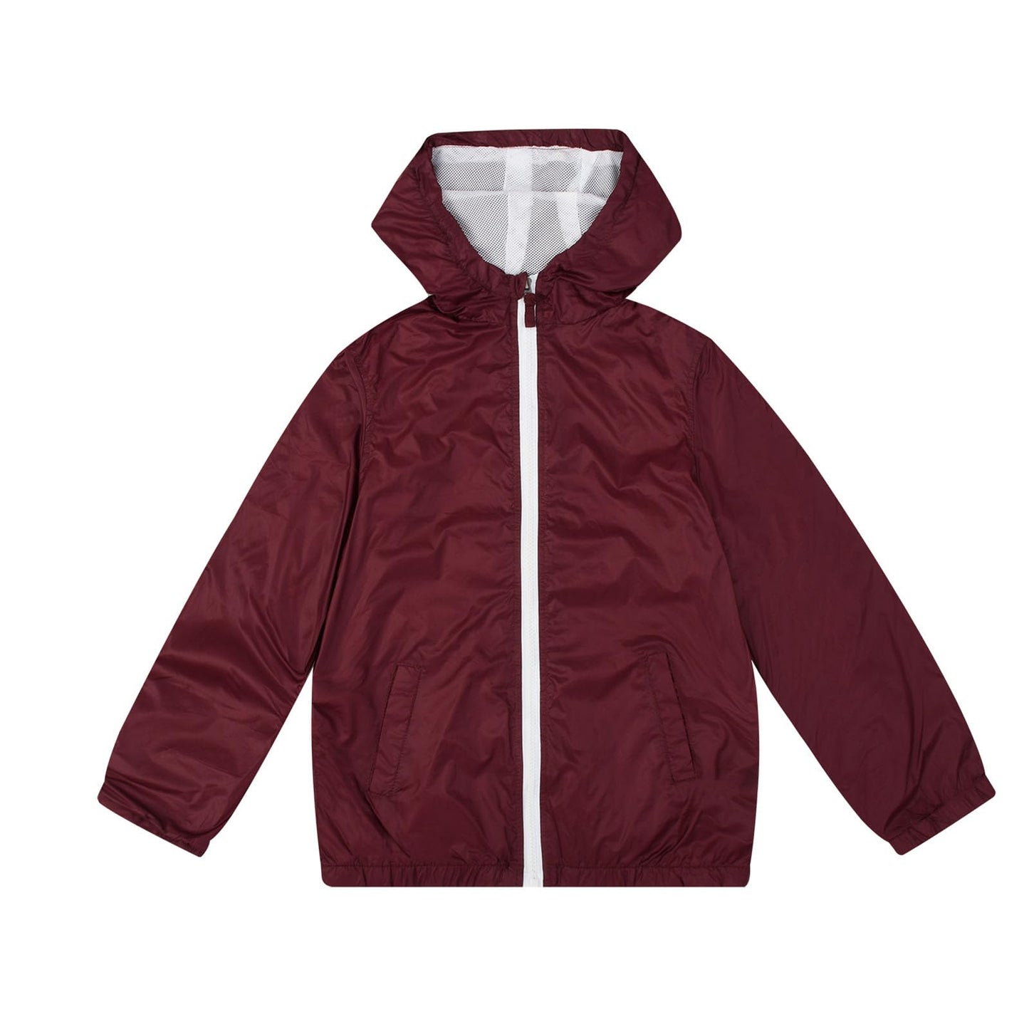 Lansbojun Boys Rain Jacket Waterproof Windbreaker Lightweight Coat Kids Raincoat Outerwear Wine Red Size 6