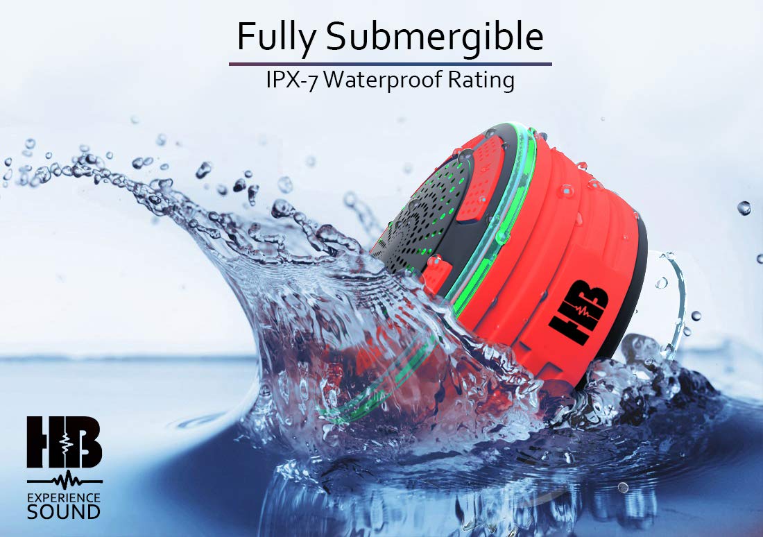 Bluetooth Shower Speaker Waterproof - Portable Shower Speakers Wireless, IPX7 Waterproof, Small, Mini Radio, Water Proof, Blue Tooth, for iPhone & Android, for Home, Outdoor & Bathroom