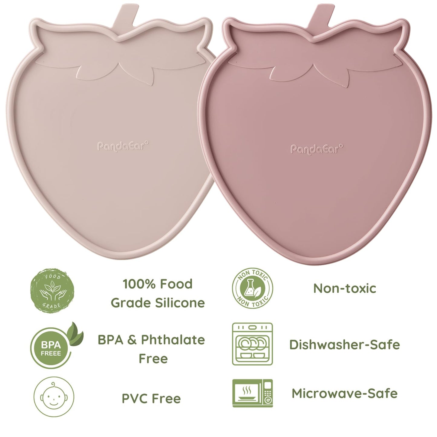 PandaEar 2 Pack Baby Breastmilk Popsicle Molds, Silicone Nibble Freezer Tray with Lid, Baby Fruit Food Feeder Teether Tray, 13 x 0.5 oz Baby Food Storage Container for Homemade Baby Food
