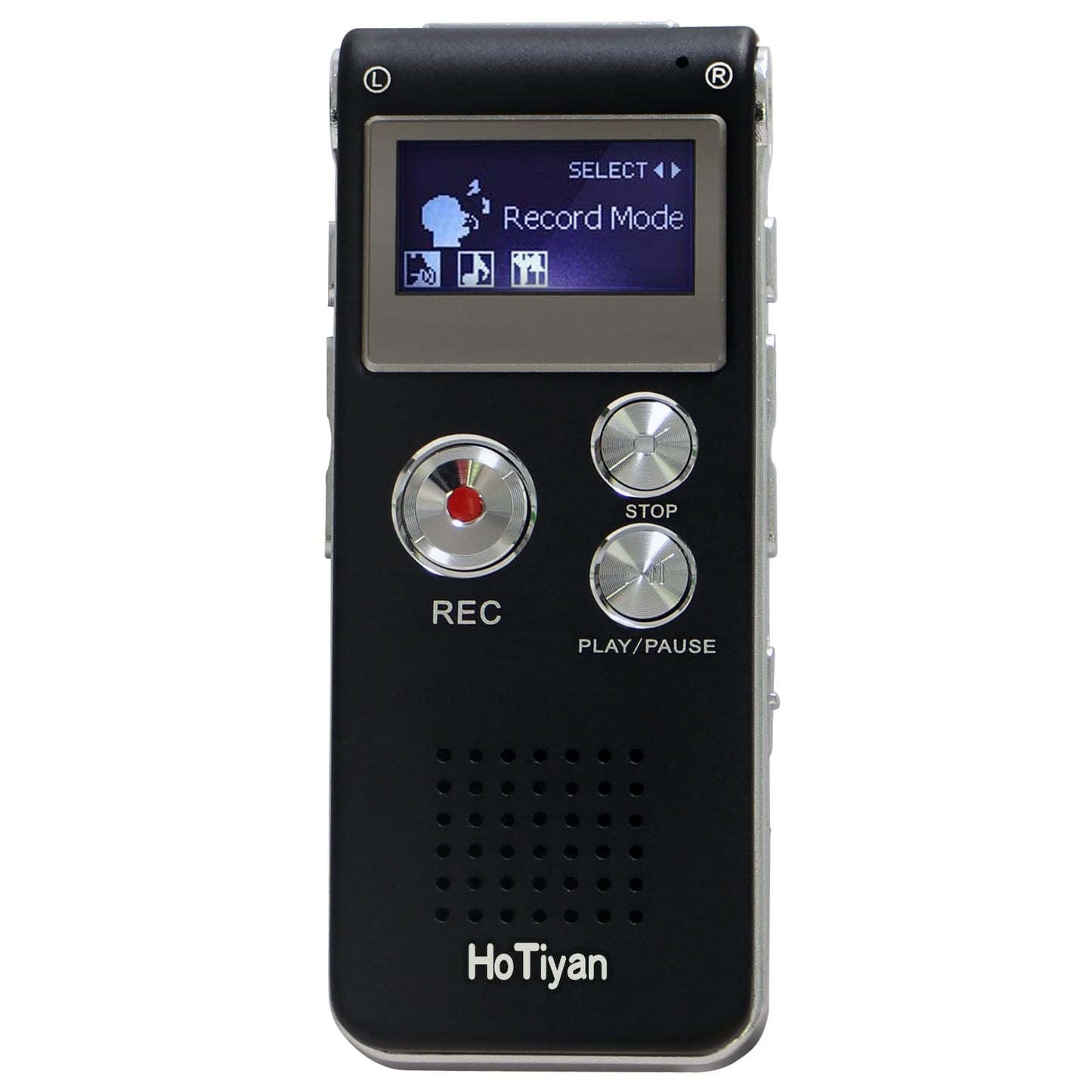 Voice Recorder 16GB Capacity Voice Activated Recording Device Digital Voice Recorder for Lectures, Meetings, Interviews Audio Recorder with USB Rechargeable WAV/MP3 Tape Recorder (16GB)