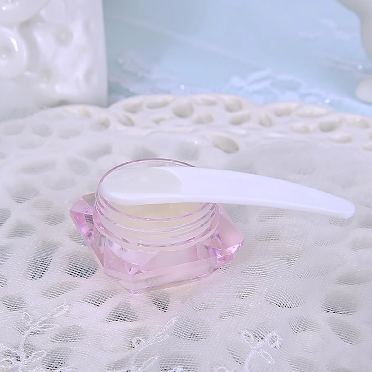 RONYOUNG 300PCS Mini Spatula for Cosmetics, Bulk Disposable Mini Plastic Makeup Spatulas, Mask Scoop for Mixing and Sampling (Multi Colored)