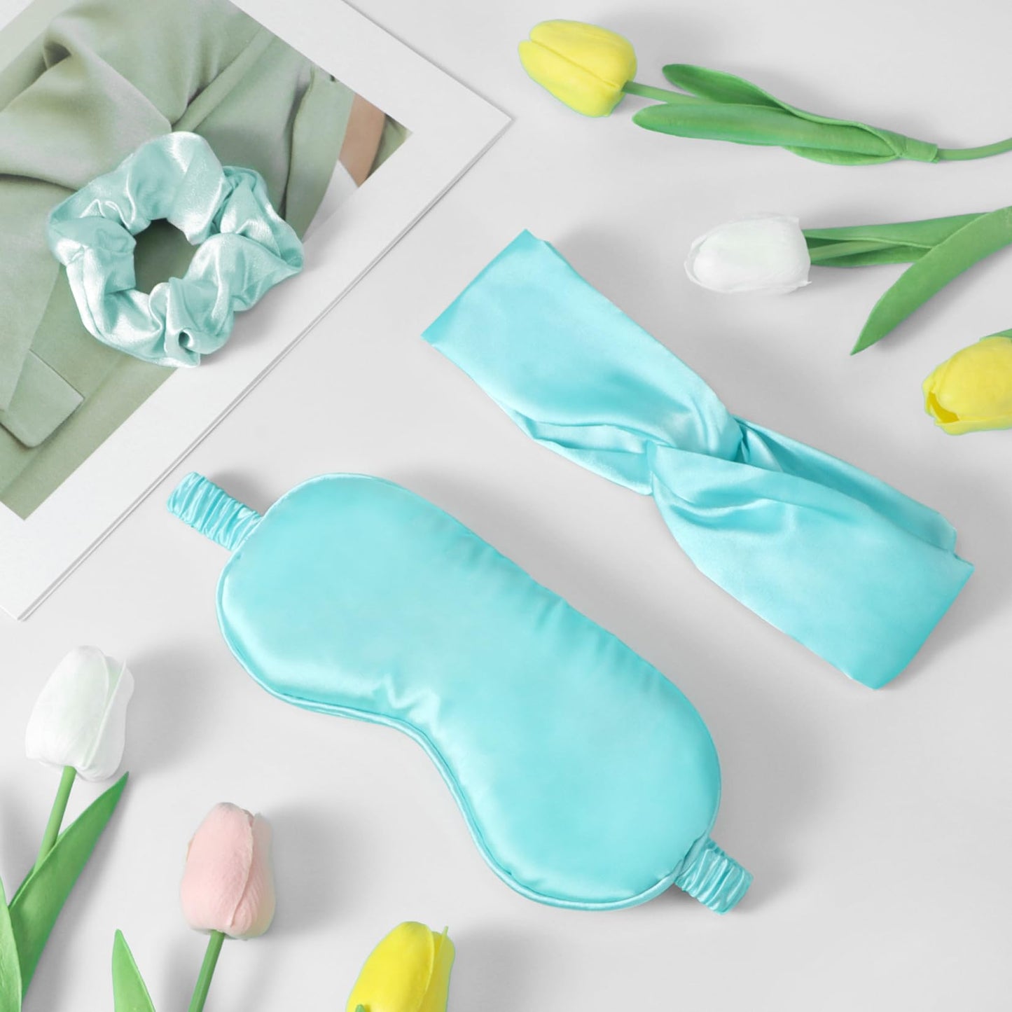 Birthday Gifts for Women, Gift Baskets for Women, Relaxing Spa Gifts Care Package with Luxury Flannel Blanket, Light-Up Rose Flower, Unique Mothers Day Gifts for Mom, Wife, Grandma, Sister, Friends