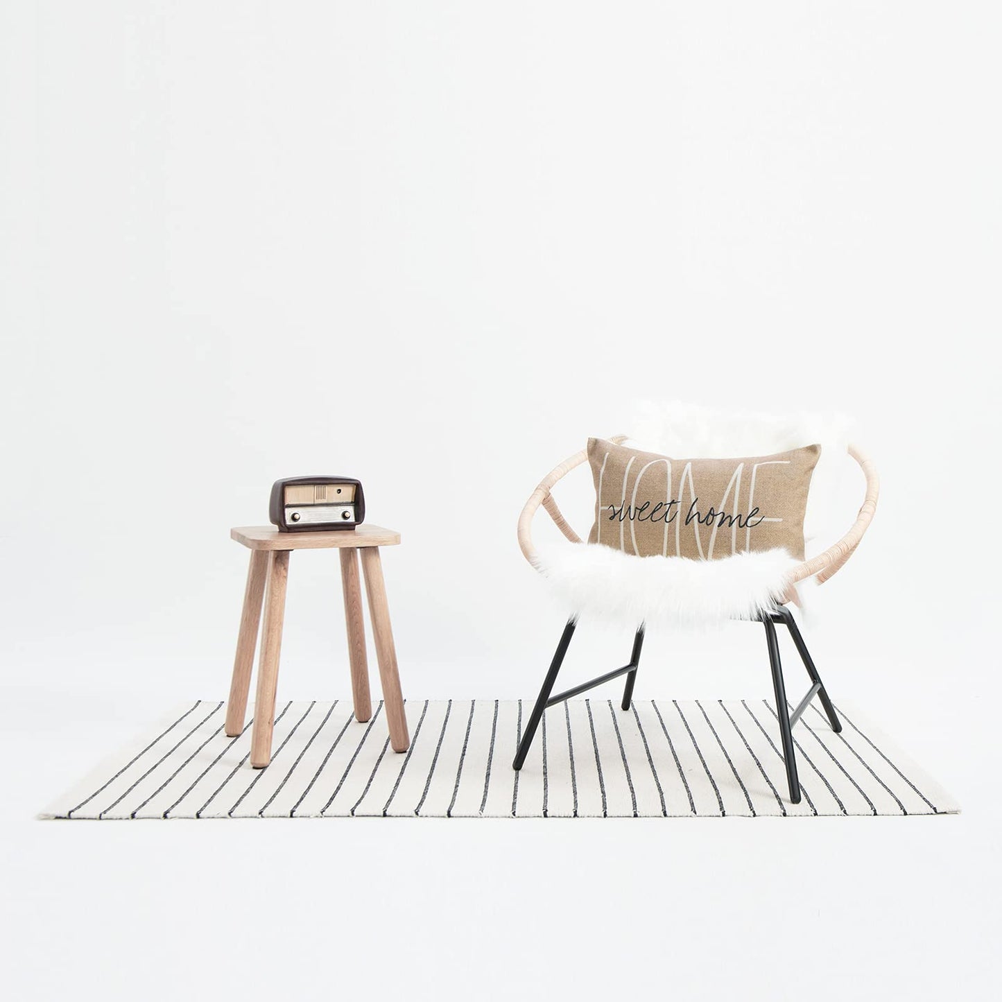 Hofdeco Lumbar Pillow Case Tan Grey His and Her Love Script HEAVY WEIGHT FABRIC Cushion Cover 12x20 (1Pc Tan Sweet Home)