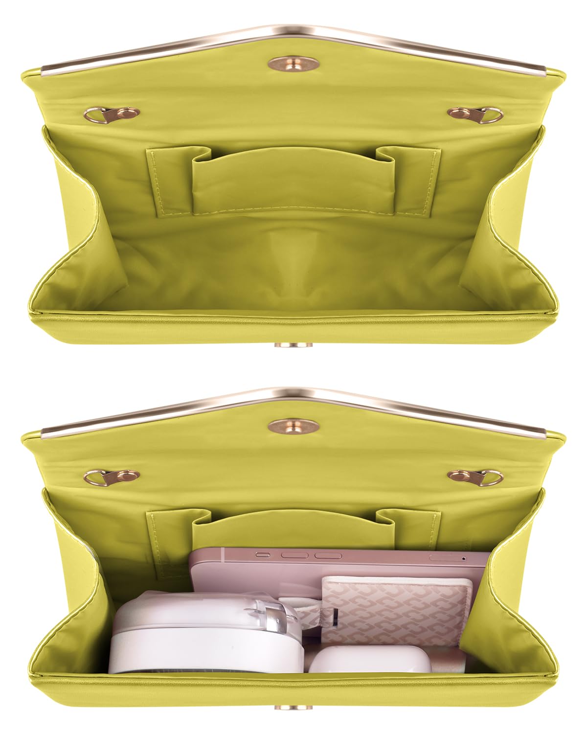 TINDTOP Clutch Purses for Women, PU Leather Formal Evening Bags Shoulder Party Handbags Wedding Cocktail Prom Clutches