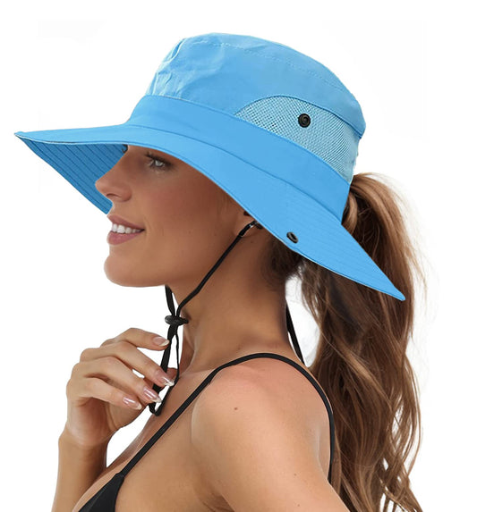 Sun Hat Womens Beach Hat Womens Sun Hat Ponytail Hat Foldable Sun Hats for Women