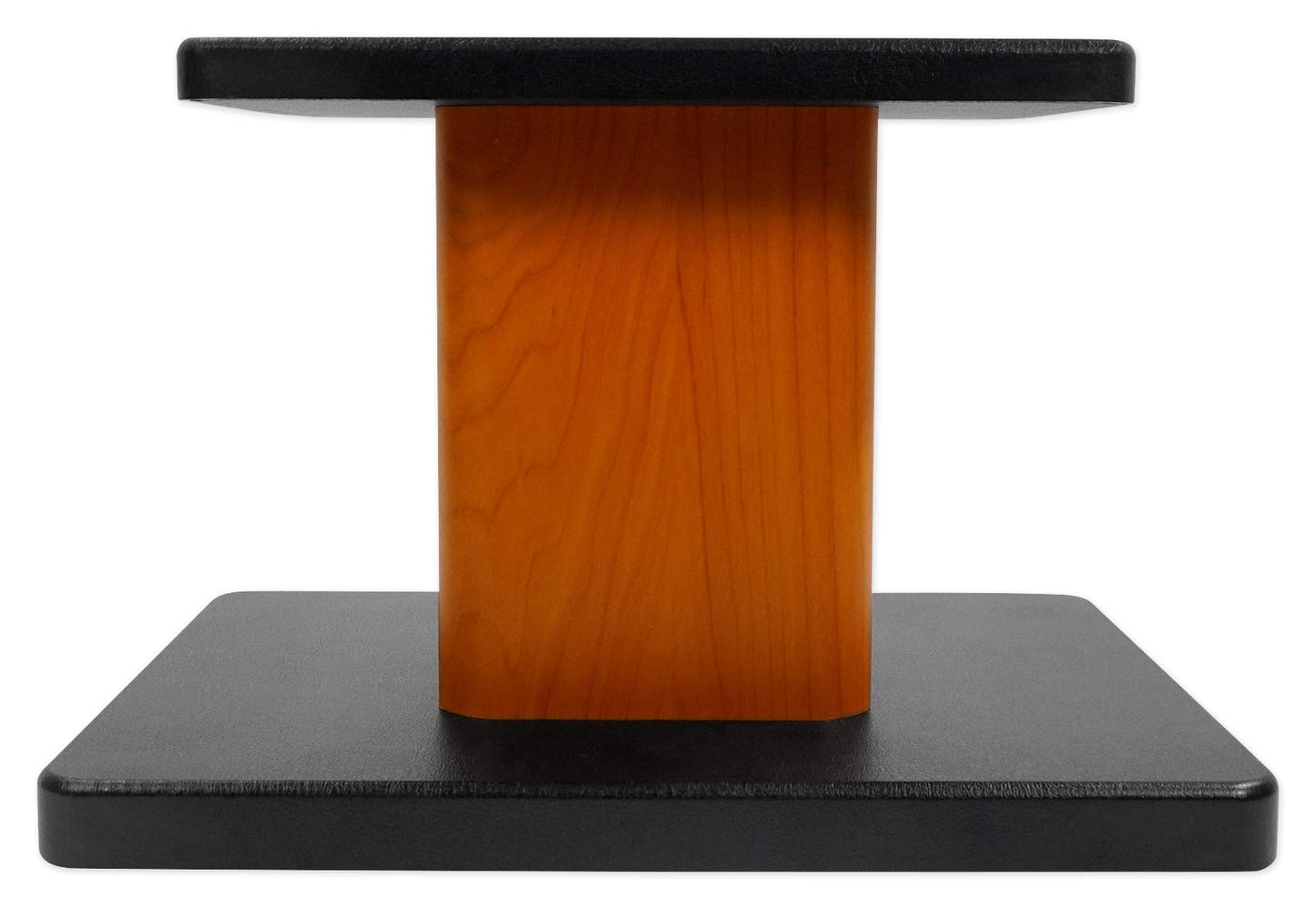 Rockville RHT8C (2) 8" Desktop Speaker Stands, 66 lbs. Capacity, Wood Finish, Resonance-Free, Cable Management, Isolation Pads, for Bookshelf/Studio Monitors