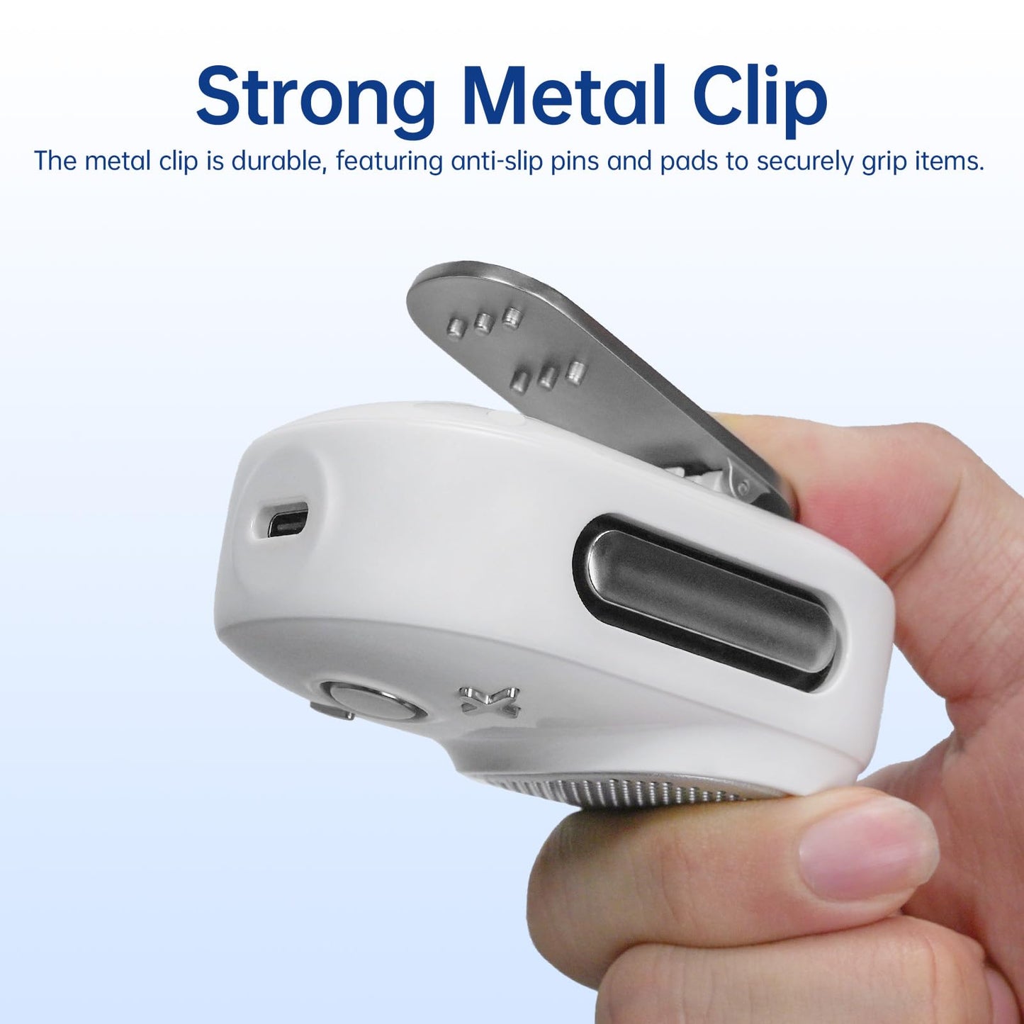 Divoom Itour-S Portable Mini Wearable Bluetooth Speaker, Big Audio and Punchy Bass,Clip-On Design, IP67 Waterproof and Dustproof,10 Hours Playtime,Speaker for Home Travel Office and Outdoors (White)