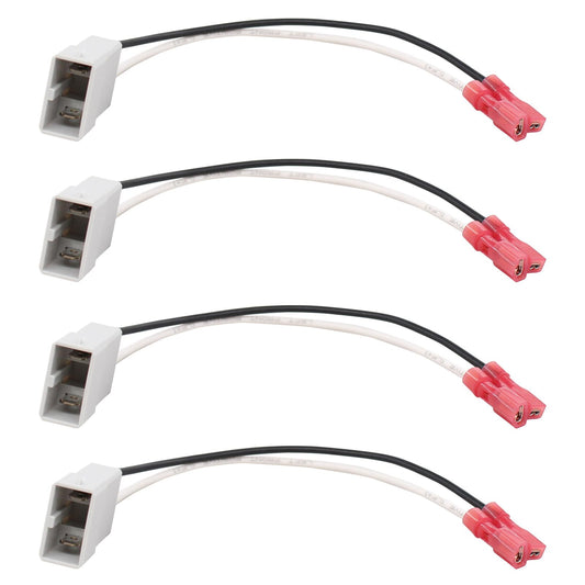 ApplianPar 4Pcs Car Speakers Wire Cable Wiring Harness with Adapter Connector Plug for Honda Accord Civic CRV CRX Element Odyssey