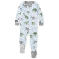 Burt's Bees Baby Baby Boys Pajamas, Zip-front Non-slip Footed Pjs, Organic Cotton and Toddler Sleepers, Happy Herbivores, 12 Months US